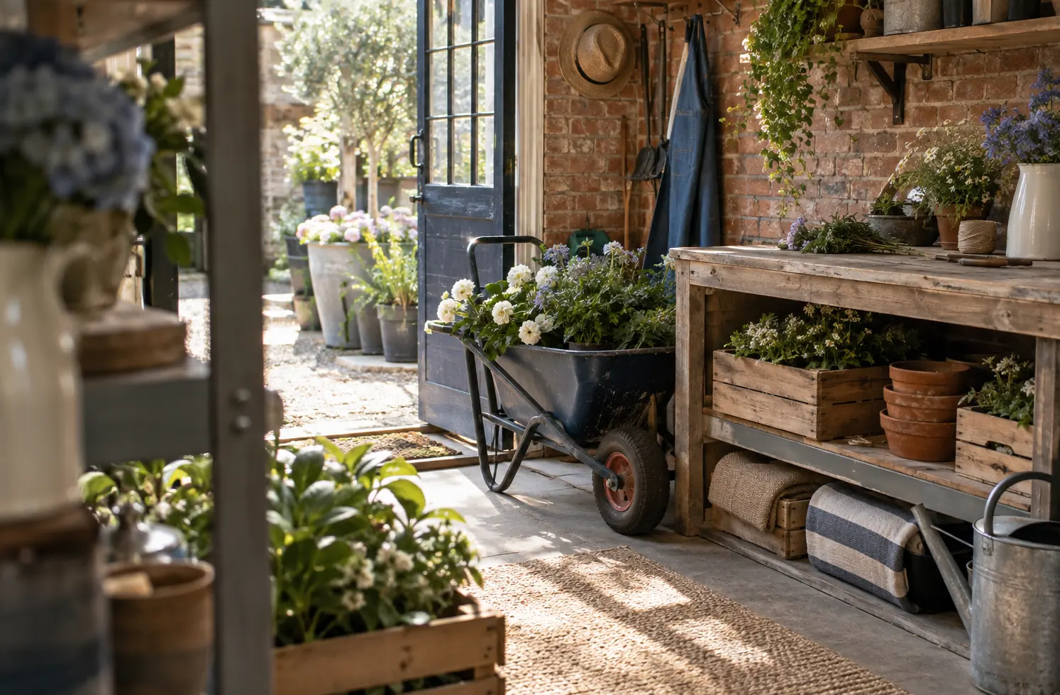 Illustration of seasonal businesses and their working space