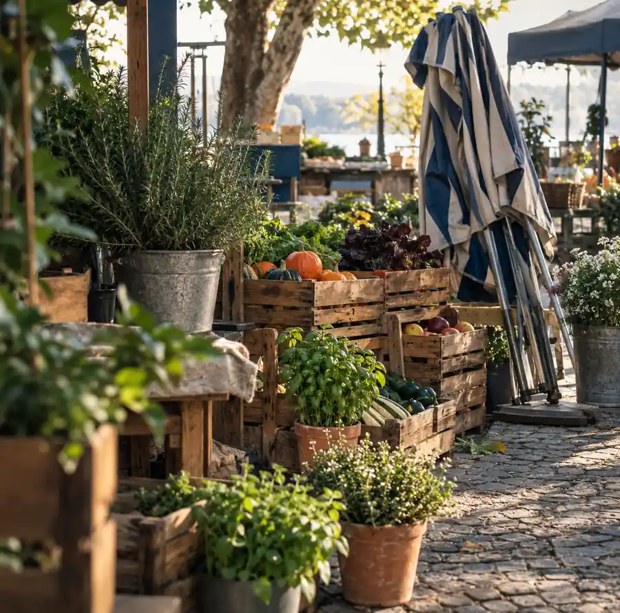 Illustration of seasonal businesses equipment and workspace